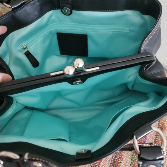 Coach Black Leather Shoulder Bag